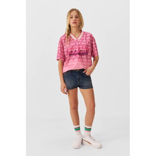 Coolcat denim short Loua blauw Korte broek Effen