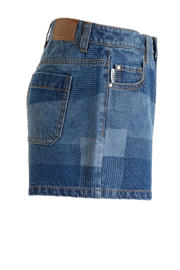 thumbnail: Me & My Monkey denim patchwork short Jill blauw