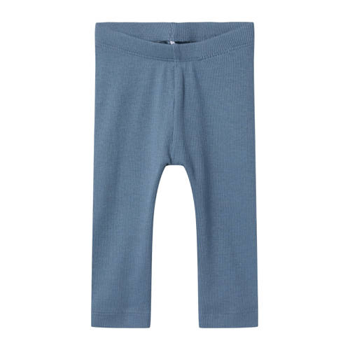 NAME IT BABY baby legging NBNKAB zacht middenblauw Jongens/Meisjes Katoen - maat 98 afbeelding