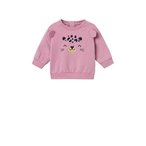 NAME IT BABY sweater oudroze Trui Effen