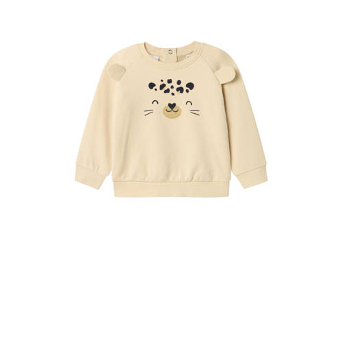 NAME IT BABY sweater ecru Trui Printopdruk