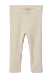 thumbnail: Ecru NAME IT BABY baby legging van katoen met skinny fit, regular waist, elastische inzet en effen