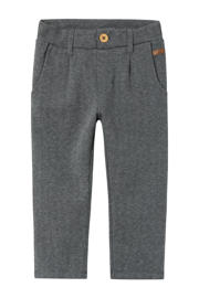 thumbnail: Grijze jongens NAME IT BABY casual broek van viscose met regular fit en melée print