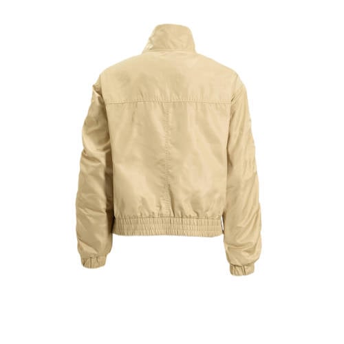 Anytime oversized bomberjack beige Jas Meisjes Polyester Opstaande kraag