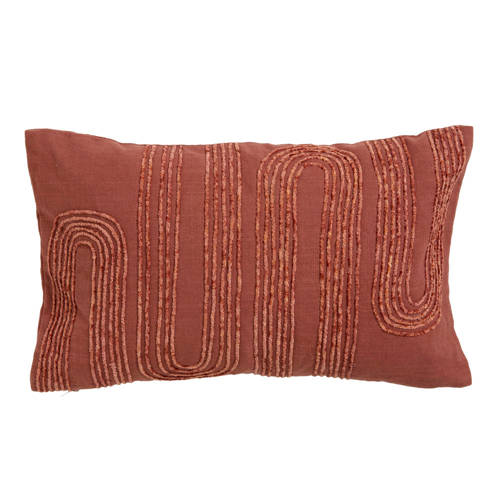 NOUS Living sierkussenhoes Lucera (30x50 cm) Oranje Grafisch afbeelding