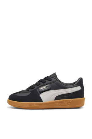 Palermo leren sneakers zwart/lichtgrijs