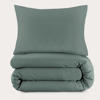 NOUS Kids basis dekbedovertrek kinderbed - donkergroen (120x150 cm)