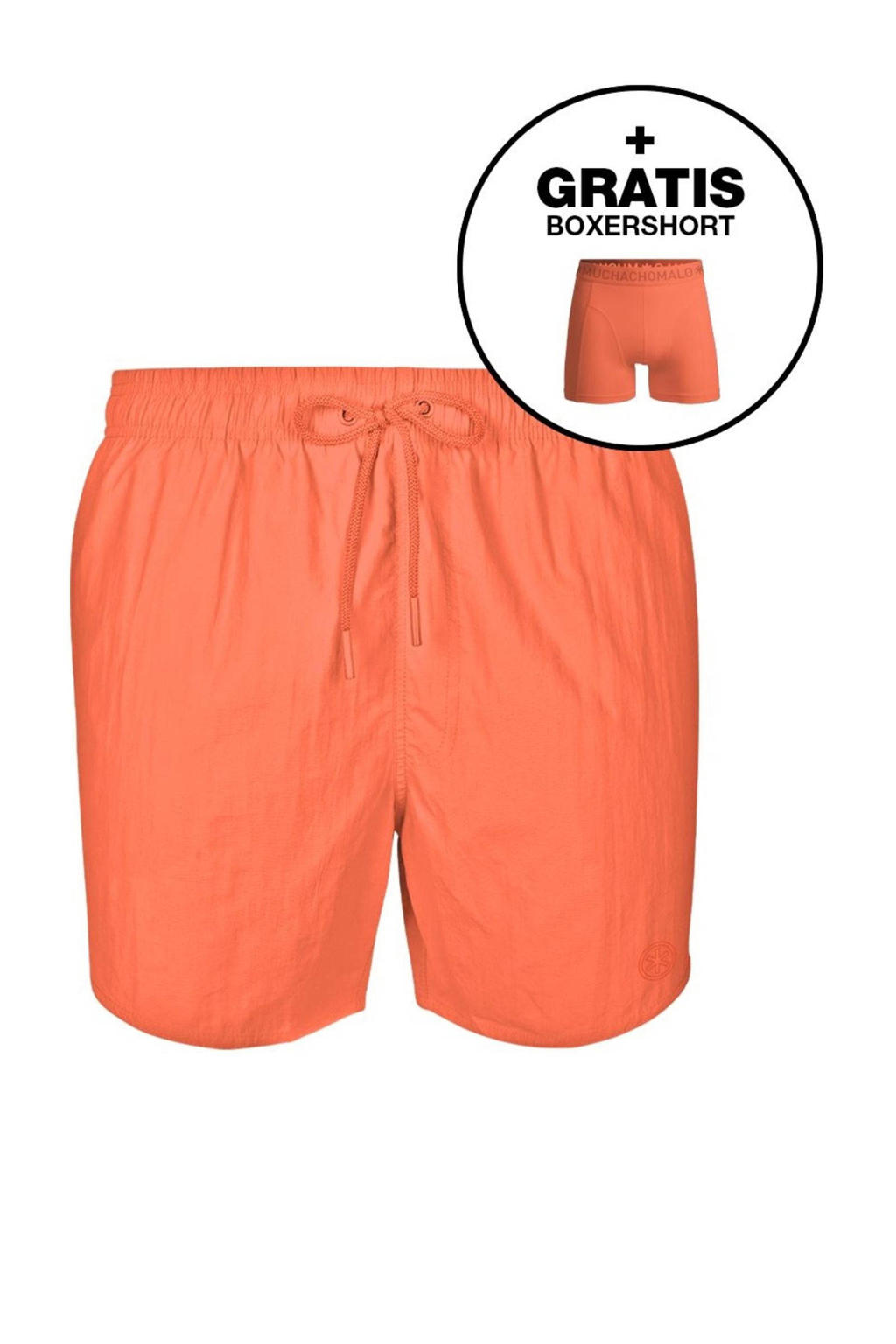 Muchachomalo zwemshort + gratis boxershort oranje