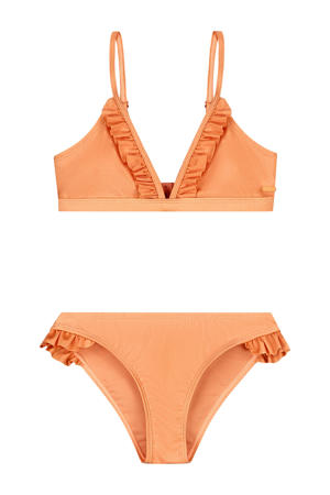 bikini met ruches Blake oranje