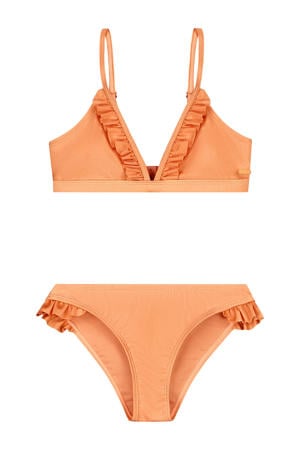 bikini met ruches Blake oranje