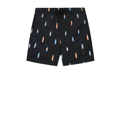 Shiwi zwemshort Milo zwart Jongens Nylon All over print - maat 122/128 afbeelding