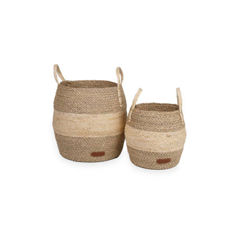 Kidsdepot mand (set van 2) (bruin) Opbergmand | Opbergmand van Kidsdepot afbeelding