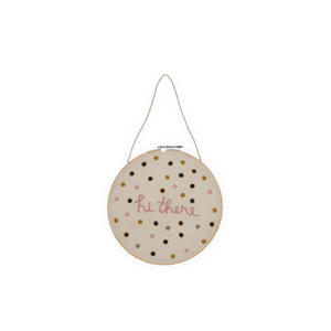 wandhanger Hi there (26x26 cm)