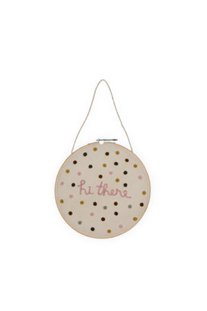 wandhanger Hi there (26x26 cm)