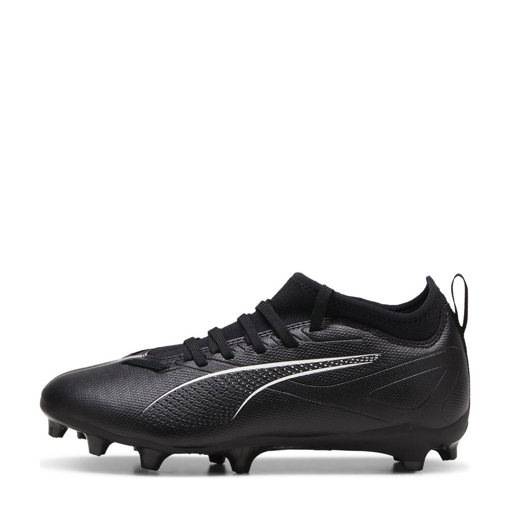 Zwart en witte jongens en meisjes Puma ULTRA 5 MATCH FG AG Jr Junior voetbalschoenen van imitatieleer/voering: mesh/voetbed: eva met veters
