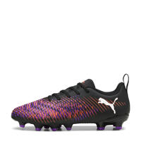 thumbnail: Zwart, wit en rode jongens en meisjes Puma FUTURE 8 PLAY FG AG voetbalschoenen van imitatieleer/voering: mesh/voetbed: eva met veters