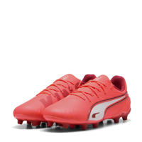 thumbnail: Puma King Match FG/AG  Junior voetbalschoenen rood/wit/donkerrood
