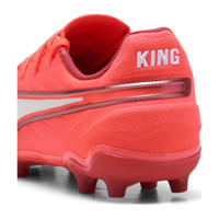 thumbnail: Puma King Match FG/AG  Junior voetbalschoenen rood/wit/donkerrood