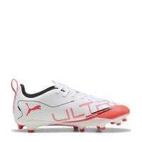 thumbnail: Puma Ultra 5 Play FG/AG  Junior voetbalschoenen wit/zwart/rood
