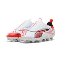 thumbnail: Puma Ultraq 5 Play V FG/AG RB Jr  Junior voetbalschoenen wit/zwart/rood
