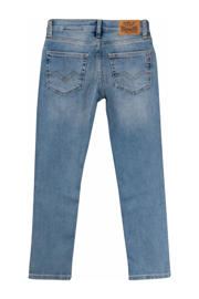 thumbnail: Light blue denim jongens REPLAY regular fit jeans van stretchdenim met slim fit, rits- en knoopsluiting en effen
