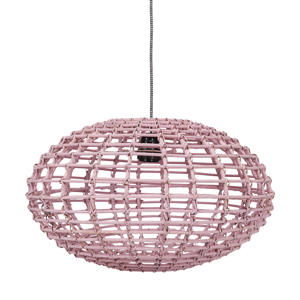 Kidsdepot Pumpkin hanglamp rotan roze  