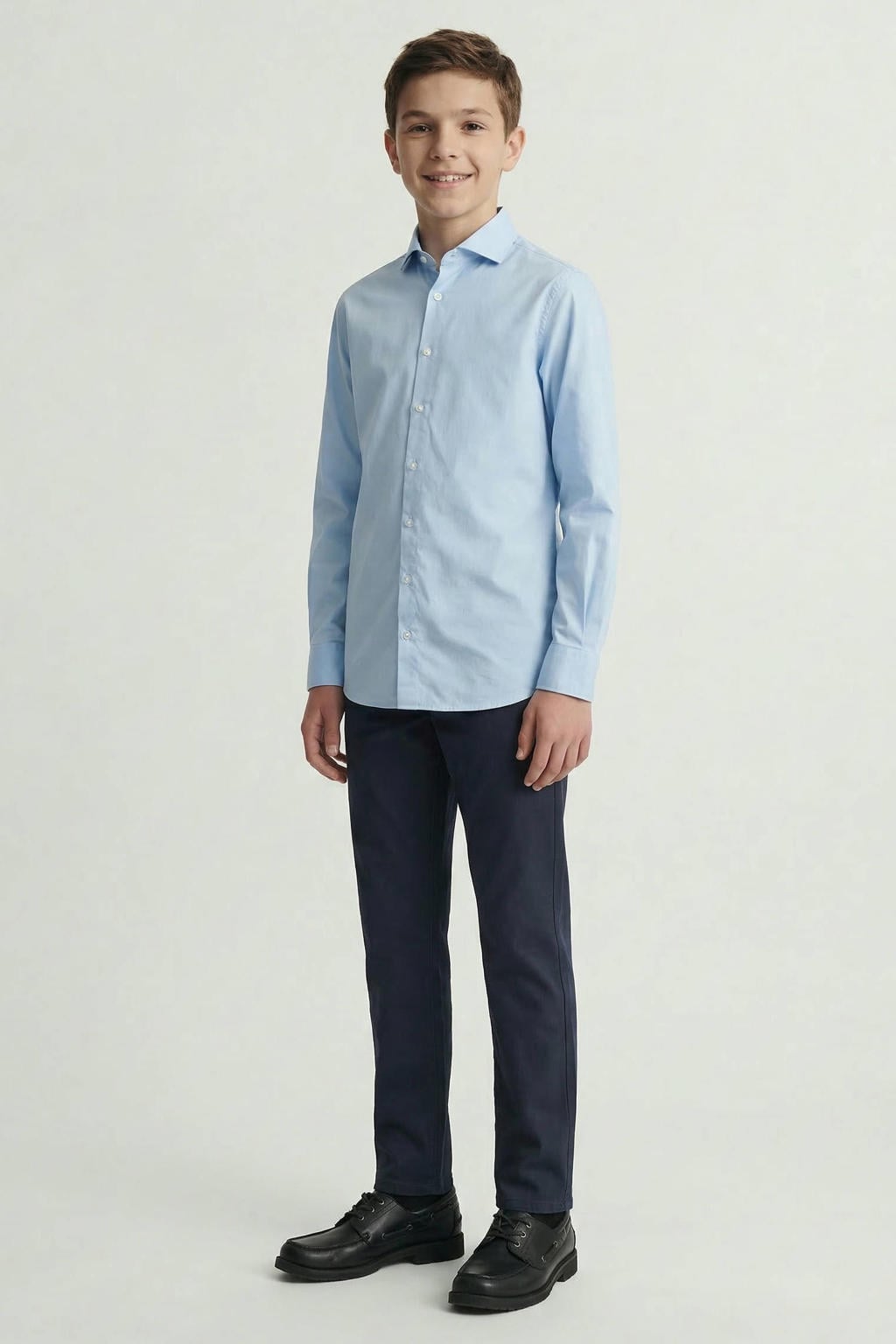 JACK & JONES JUNIOR overhemd lichtblauw