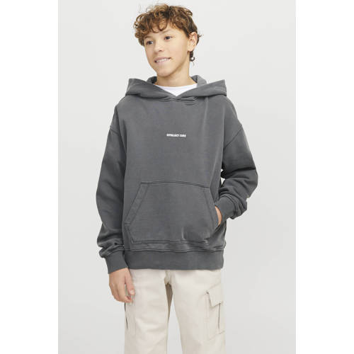 JACK & JONES JUNIOR hoodie zwart Sweater Backprint - maat 152 afbeelding