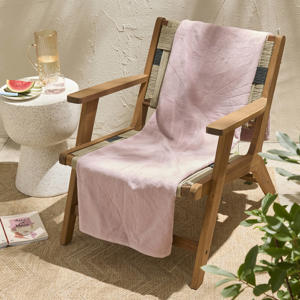 strandlaken Shell - roze (velours) (180x100 cm)