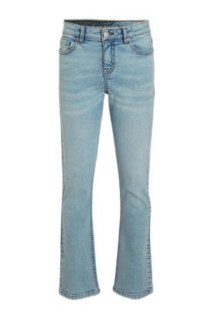 flared jeans bleached blauw