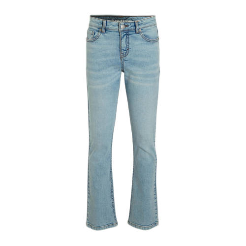 anytime flared jeans bleached blauw Meisjes Katoen Effen - maat 116 afbeelding