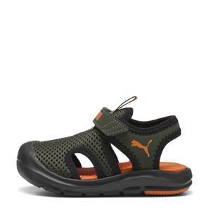 Fun Racer Sandal Mesh V  sandalen olijfgroen/zwart/oranje