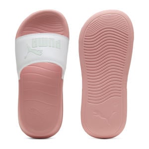 Popcat 20 Junior badslippers wit/roze/blauw