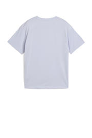 thumbnail: Grijze jongens en meisjes Puma sportshirt Tad Essential van polyester met korte mouwen en ronde hals