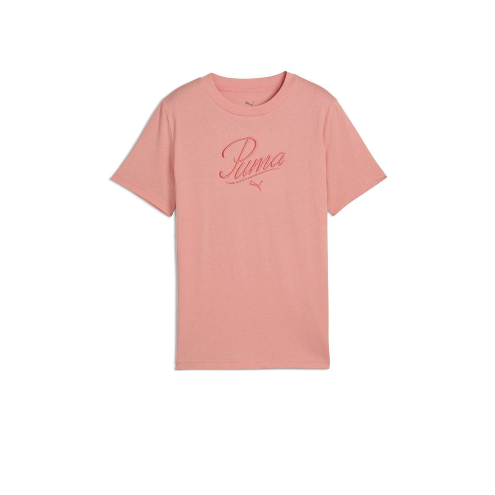 Puma T-shirt Essential Script roze