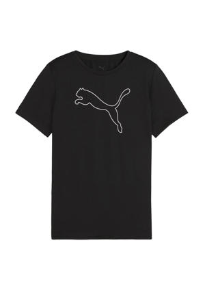sportshirt TAD ESS Cat Logo Tee G zwart