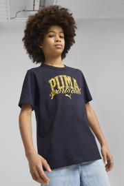 thumbnail: Puma T-shirt Class Graphic donkerblauw