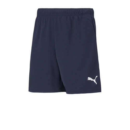 Puma Junior sportshort teamRISE donkerblauw Sportbroek Jongens/Meisjes Polyester