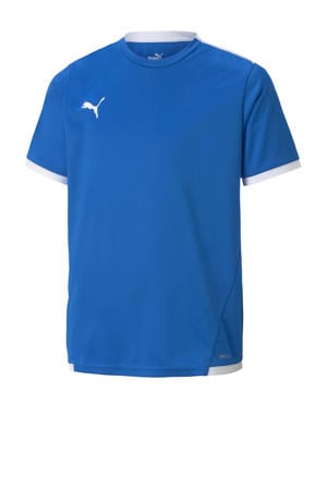 junior voetbalshirt teamLIGA kobaltblauw/wit