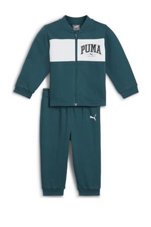 joggingpak MiniCats Squad grijsgroen/ecru