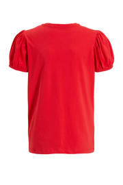 thumbnail: Rode meisjes anytime T-shirt van bci katoen met effen, korte mouwen en ronde hals