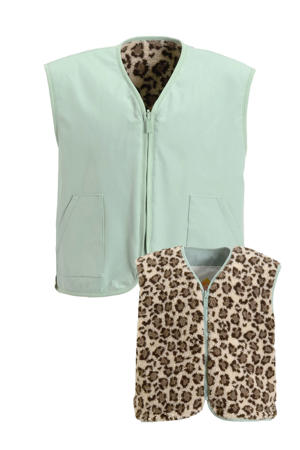 reversible gilet mintgroen