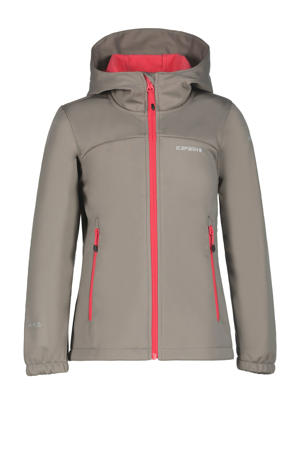 outdoor softshell jack Kleve Jr grijs