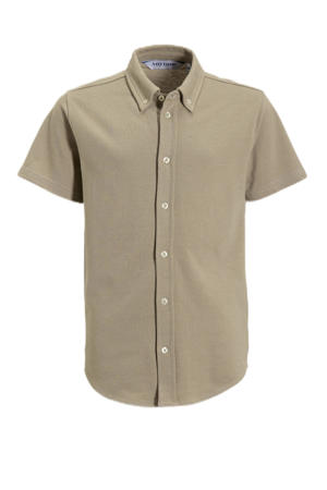 piqué overhemd beige