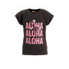 Orange Stars T-shirt met printopdruk zwart