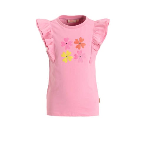 Orange Stars T-shirt met printopdruk roze Meisjes Katoen Ronde hals Printopdruk