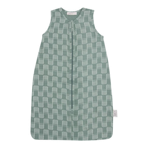 Witlof for kids hydrofiele zomerslaapzak Sticky Stripes Babyslaapzak Groen 90 cm afbeelding