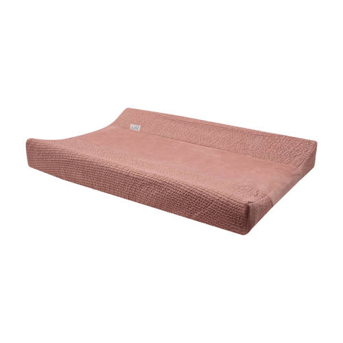 Witlof for kids aankleedkussenhoes Dusty Pink waves Roze Effen afbeelding