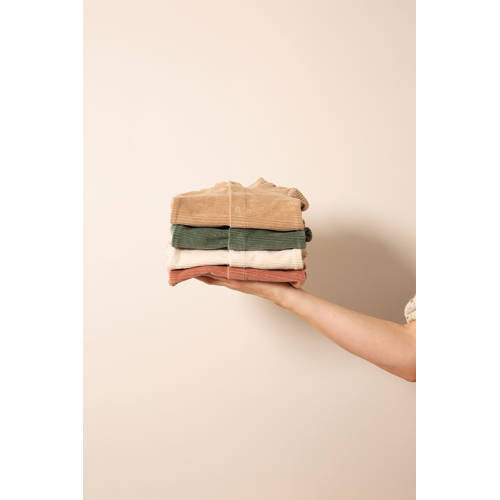 Witlof for kids boxpakje Forest Green velvet rib Groen Jongens/Meisjes Katoen Ronde hals - maat 50/56 afbeelding