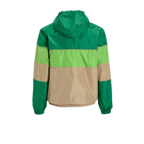 Orange Stars coulourblock sporty jacket groen Jas Jongens Polyester Capuchon